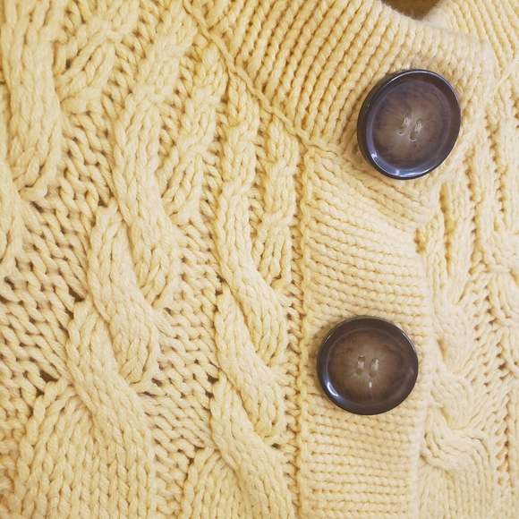 Jillian & Nicole Women's Cable Knit Three Snap Cardigan Sweater - Picture 3 of 8